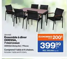 Patrick Morin ODESSA Dining Set, 7 Pieces offer