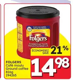 Rossy FOLGERS Ground coffee offer