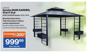 Patrick Morin PARK GARDEN Gazebo, 10 ft. X 12 ft offer