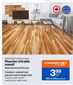 Patrick Morin Maple Hardwood Flooring offer