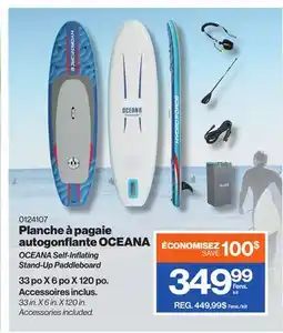 Patrick Morin OCEANA Self-Inflating Stand-Up Paddleboard offer