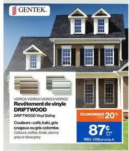 Patrick Morin DRIFTWOOD Vinyl Siding offer