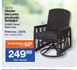 Patrick Morin SYDNEY Swivel Glider Chair offer