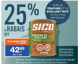 Patrick Morin SICO STAIN AND SEALER offer