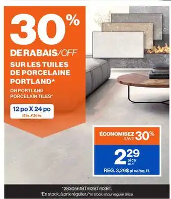 Patrick Morin PORTLAND PORCELAIN TILES offer