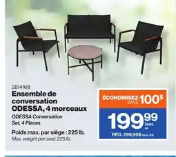 Patrick Morin ODESSA Conversation Set, 4 Pieces offer
