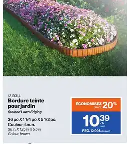 Patrick Morin Stained Lawn Edging offer