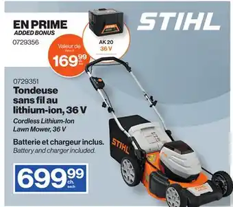 Patrick Morin Cordless Lithium-Ion Lawn Mower, 36 V offer