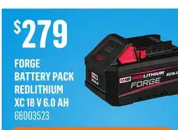 Canac Forge Battery Pack REDLITHIUM XC 18 V 6.0 Ah offer