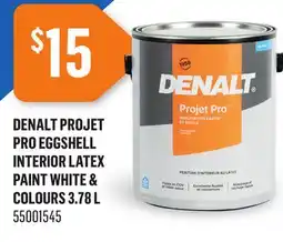 Canac Denalt Projet Pro Eggshell Interior Latex Paint White & Colours 3.78 L offer