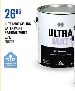 Canac UltraMat Ceiling Latex Paint Natural White 3.7 L offer
