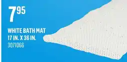 Canac White Bath Mat 17 in. X 36 in offer
