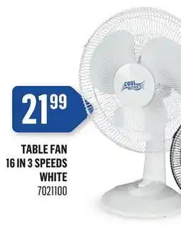 Canac Table Fan 16 in 3 Speeds offer