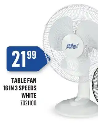 Canac Table Fan 16 in 3 Speeds offer