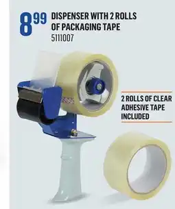 Canac Dispenser with 2 rolls of packaging tape offer