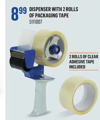 Canac Dispenser with 2 rolls of packaging tape offer