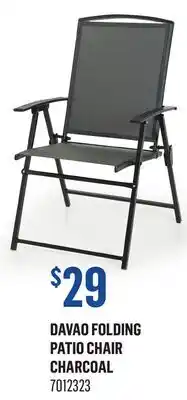 Canac Davao Folding Patio Chair offer