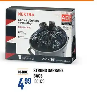 Canac Strong Garbage Bags offer