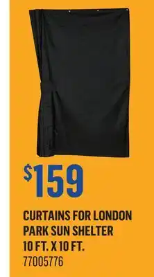 Canac Curtains for London Park Sun Shelter 10 ft. x 10 ft offer