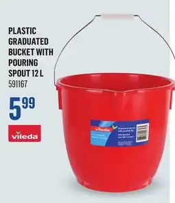 Canac PLASTIC GRADUATED BUCKET WITH POURING SPOUT 12 L offer