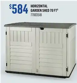 Canac HORIZONTAL GARDEN SHED 70 FT³ offer