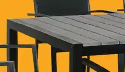 Canac Rectangular Aluminum and Composite Wood Garden Table 37 in. x 63 in offer