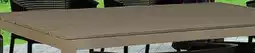 Canac Rectangular Aluminum and Composite Wood Garden Table 63 in. x 36 1/4 in offer