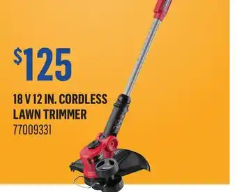 Canac 18 V 12 in. Cordless Lawn Trimmer offer