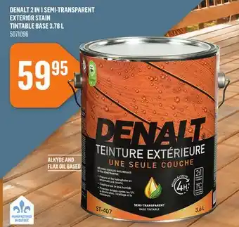 Canac Denalt 2 in 1 Semi-Transparent Exterior Stain offer