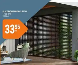 Canac Black PVC Decorative Lattice 4 ft. x 8 ft offer