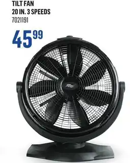 Canac Tilt Fan 20 in. 3 Speeds offer