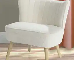 Canac Teddy Accent Chair White offer