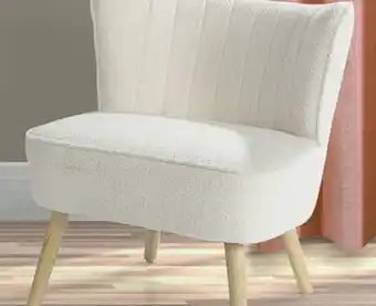 Canac Teddy Accent Chair White offer