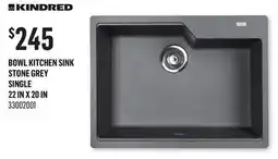 Canac Bowl Kitchen Sink Stone Grey offer
