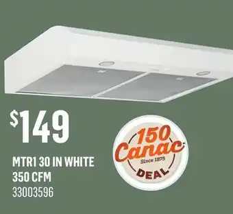 Canac Range Hood offer