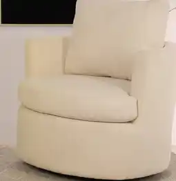 Canac Cosmo Swivel Armchair Beige offer