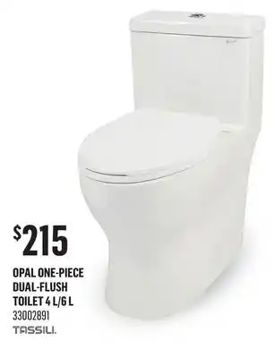 Canac Opal One-Piece Dual-Flush Toilet 4 L/6 L offer