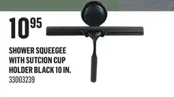 Canac Shower Squeegee with Sutcion Cup Holder Black 10 in offer