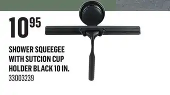 Canac Shower Squeegee with Sutcion Cup Holder Black 10 in offer