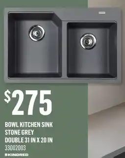 Canac Bowl Kitchen Sink Stone Grey offer