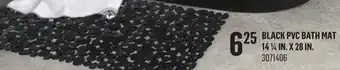 Canac Black PVC Bath Mat 14 1/4 in. x 28 in offer