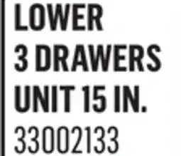 Canac Lower 3 Drawers Unit 15 in offer
