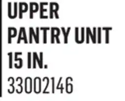 Canac upper pantry unit 15 in offer