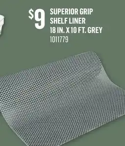 Canac Superior Grip Shelf Liner 18 in. x 10 ft. Grey offer