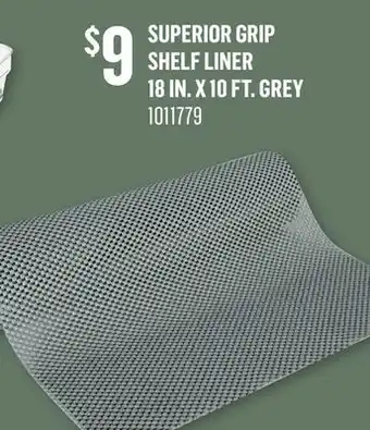 Canac Superior Grip Shelf Liner 18 in. x 10 ft. Grey offer