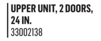 Canac upper unit, 2 doors, 24 in offer