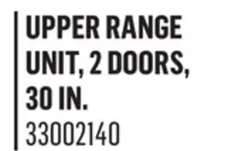 Canac upper range unit, 2 doors, 30 in offer