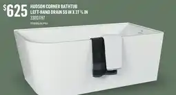 Canac Hudson Corner Bathtub 59 in x 27 3/4 in offer
