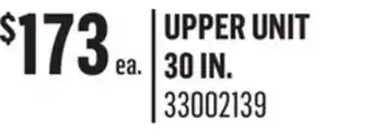 Canac upper unit 30 in offer