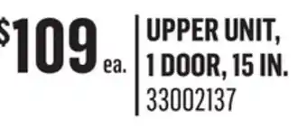 Canac upper unit, 1 door, 15 in offer